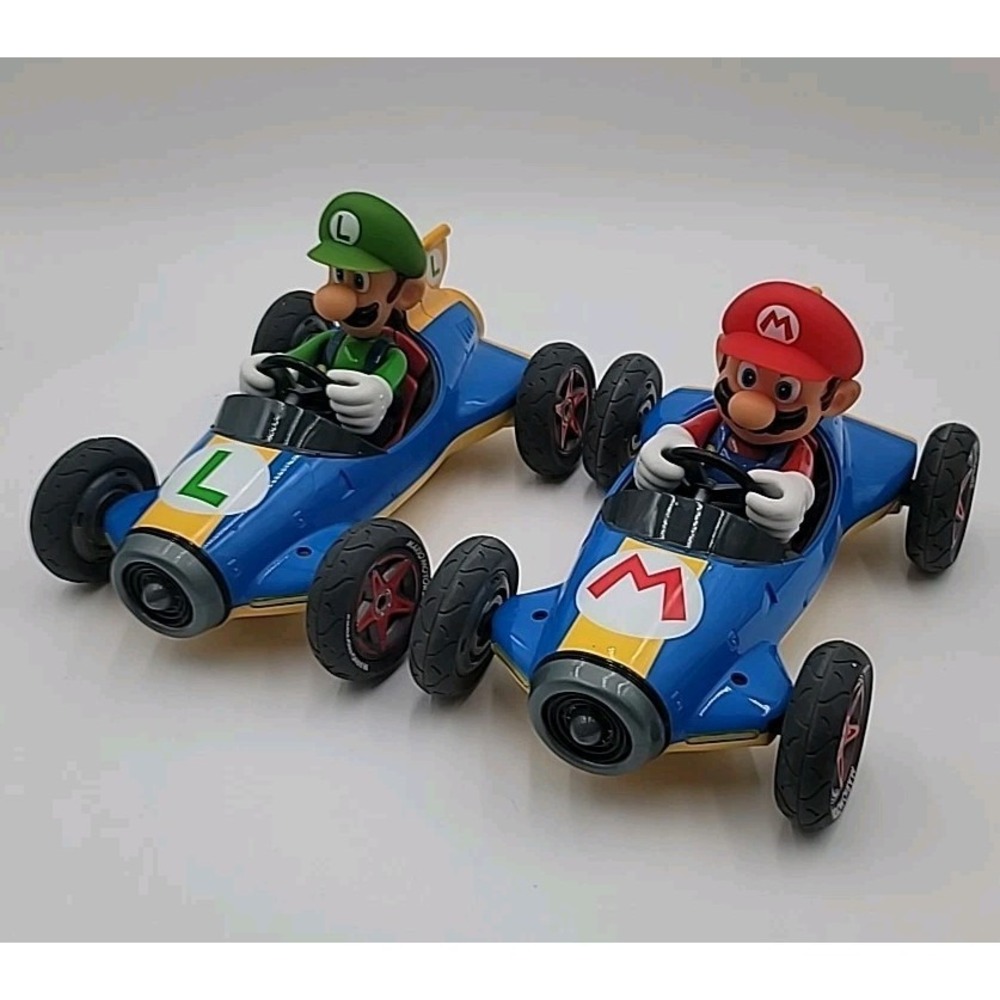 Carrera RC Nintendo Mario Kart Luigi & Mario Cars UNTESTED‎ FOR PARTS OR REPAIR